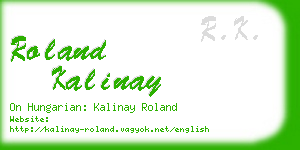 roland kalinay business card
